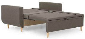 Sofa kanapa 2 os z funkcją spania DORO Jasny brąz