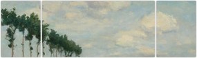 Obraz - Johan Barthold Jongkind, The Towpath, reprodukcje (170x50 cm)