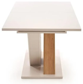 Stół rozkładany BRANDON 160(200)x90cm kaszmir/dąb cremona mat HALMAR