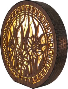 Drewniana lampa stołowa Narcyz | ŻONKIL