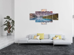 Obraz - Górski krajobraz Kanady (125x70 cm)