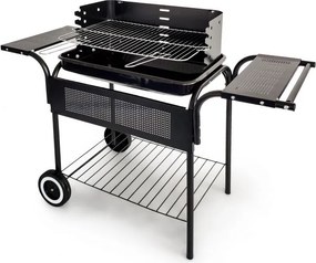 Grill węglowy ogrodowy z półkami i kółkami SL5636T