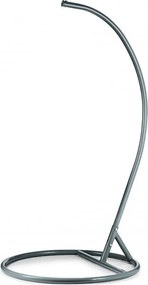 Szary wiszący fotel KOLUMBIA ze stojakiem