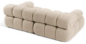 Beżowa sofa modułowa z materiału bouclé 188 cm Bellis – Micadoni Home