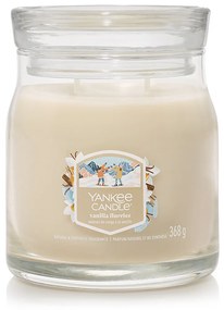 Yankee Candle świeca zapachowa Signature w szklanym słoiku średnia Vanilla Flurries, 368 g, S