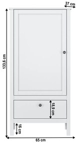 Szafka OLJE D1S, biały