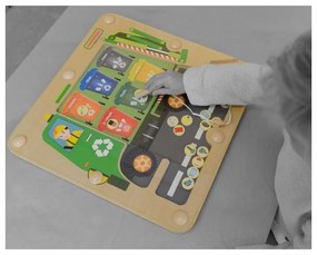Sortowanie śmieci segregowanie odpadów edukacyjna tabliczka dla dzieci masterkidz