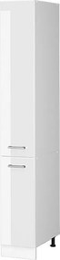 Szafka aptekarska biały wysoki połysk 30x57.2x206.8 r-line