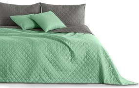 DecoKing Narzuta na łóżko Axel miętowa/stalowa,170 x 210 cm, 170 x 210 cm