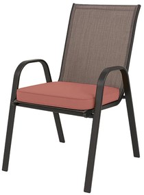 Zewnętrzna poduszka na krzesło VIREON 44x45 cm, różowa