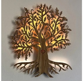 Li-Go 5747/DUB2 - Dekoracyjne oświetlenie ścienne LED/10W/230V 45x55 cm dąb