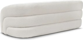 Biała sofa z materiału bouclé 193 cm Elina – Bobochic Paris