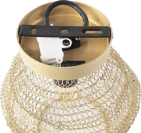 Orientalna lampa sufitowa złota - Nidum Bene