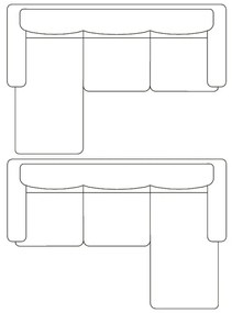 Czarna elegancka sofa 3-osobowa B4-B98