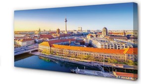 Duży obraz na płótnie Berlińskie Mosty nad Rzeką