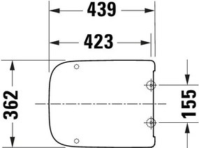 Deska sedesowa Duravit Univavo system Soft-CloseBiała - Wolnoopadająca - Mechanizm Take-Off
