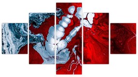Obraz abstrakcyjnych plam (125x70 cm)