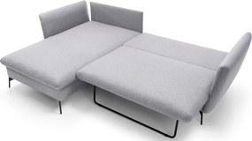 Popielaty narożnik z pojemnikiem do salonu N8-Z32