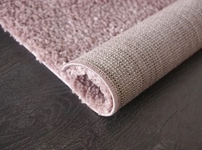 Dywan shaggy Best jednokolorowy różowy 80 cm x 250 cm