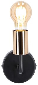 Kinkiet w czarno-miedzianym kolorze Spill – Candellux Lighting