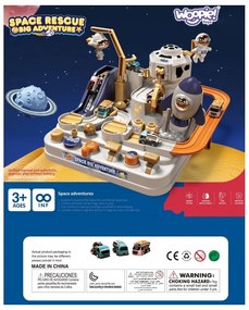 Woopie interaktywny tor przeszkód samochodowy " kosmiczna przygoda astronauty"