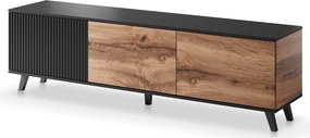 Nowoczesna szafka pod telewizor z lamelami N8-T38
