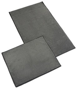 Bellatex Zestaw dywaników łazienkowych bez wycięć BANYGOLD ciemnoszary, 60 x 100, 60 x 50 cm