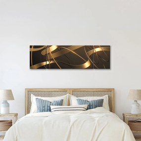 Obraz - Brązowe wstążki (170x50 cm)