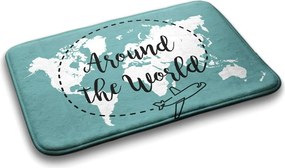 Dywanik łazienkowy antypoślizgowy Dywanik łazienkowy antypoślizgowy Mapa Świat