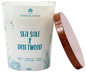 Arome Świeca w szkle z metalową pokrywką 255 g Sea salt & Driftwood