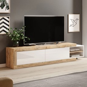 Szafka RTV stojąca SINFONIA 200 cm do Salonu pod Telewizor - Dąb