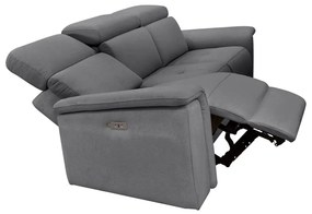 Szara skórzana sofa 211 cm Pareli – Støraa