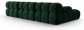 Zielona aksamitna sofa 285 cm Bellis – Micadoni Home