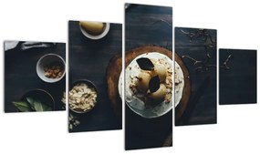 Obraz deseru na stole (125x70 cm)