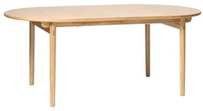 Rozkładany stół w dekorze dębu 100x190 cm Carno – Unique Furniture