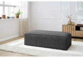 Ciemnoszary sztruksowy podnóżek modułowy Megeve – Bobochic Paris