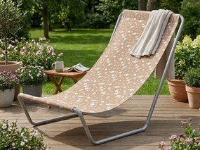 Składane plażowe leżak SAND FLOWERS, czerwony