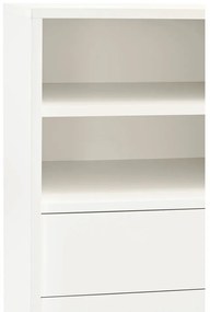 Beżowo-kremowa wysoka komoda z drzwiami przesuwnymi 120x140 cm Nube – Teulat
