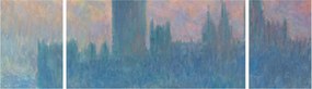 Obraz - Claude Monet, The Houses of Parliament, Sunset, reprodukcje (170x50 cm)