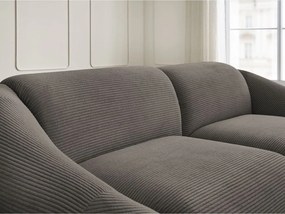 Szarobrązowa sztruksowa sofa 250 cm Tina – Bobochic Paris