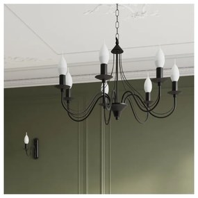 Czarny żyrandolo Sollux Floriano 5