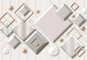 Fototapeta - Abstrakcja kwadratów (196x136 cm)