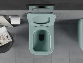 Mexen Teo miska wc Rimless z deską wolnoopadającą slim, duroplast, zielona jasna mat - 30854048