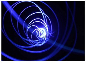 Obraz niebieskich spiral (70x50 cm)