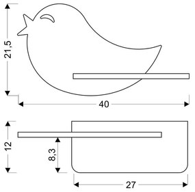 Różowa lampa dziecięca Bird – Candellux Lighting