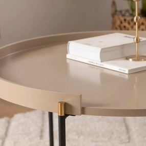 Stolik do odkładania Mandy Beige, 2 szt.