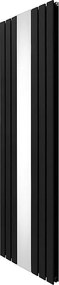 Grzejnik z płaskim lustrem - 1800 mm x 565 mm - czarny