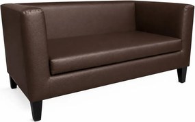 Sofa Monaco : Kolor nogi - Venge, Kolor tkaniny - EKO-SKÓRA - 19D, Typ tkaniny - Eko-skóra , Wysokość nogi - 15 cm