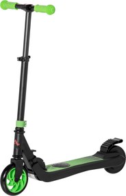HOMCOM Elektryczna Hulajnoga 120W Motor, 6 km Zasięgu, max. 8 km/h, dla dzieci od 6 lat, Zielony+Biały