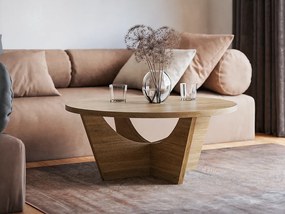 Stolik kawowy okrągły TORI Ø90 cm Dąb Sonoma